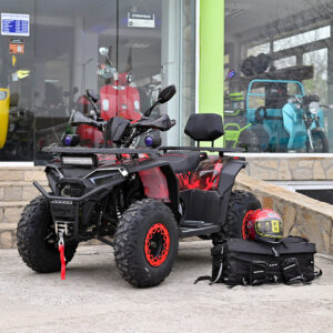 ATV BULLMAX INTRUDER 250cc, лебедка, теглич, R/N/D автоматик, подгрев, FULL екстри, червен камуфлаж