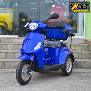 Луксозна електрическа триколка VOLT Electric FM1, BLUE, 1500W, 20Ah, плавен старт, аудио система и аларма, рекуперация и магнитна спирачка