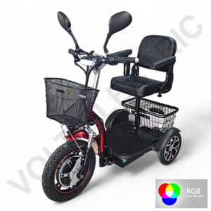 Електрическа триколка Volt Electric A3 LUX RGB, предно предаване, 750W, кресло с подлакътници