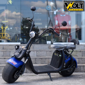 Електрически скутер BULLMAX Big City Harley 1500W, 60V, 12Ah, с литиева батерия, BLUE