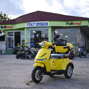 Електрическа триколка Volt Electric FM1 LED ROBOT, с рекуперация и магнитна спирачка, YELLOW