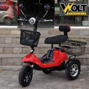 Електрическа триколка Volt Electric A5+ със задно предаване, големи OFFOAD гуми и преносима кошница